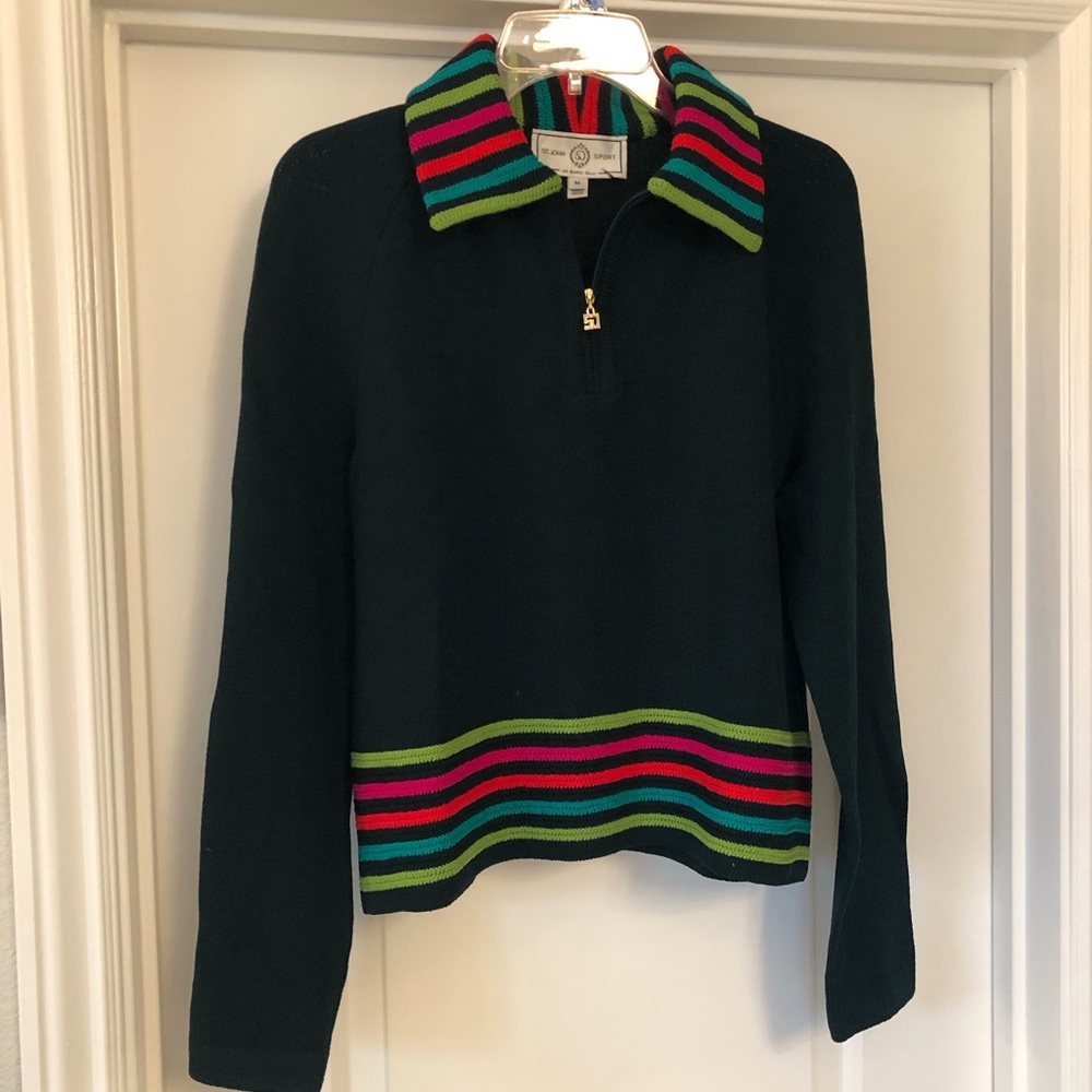 St. John Sport Half zip Sweater
